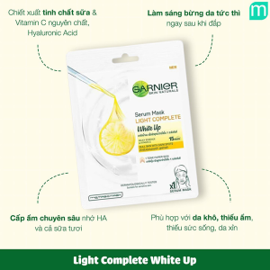 Mặt Nạ Giấy Garnier Light Complete White Up