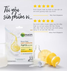 Mặt Nạ Giấy Garnier Light Complete White Up