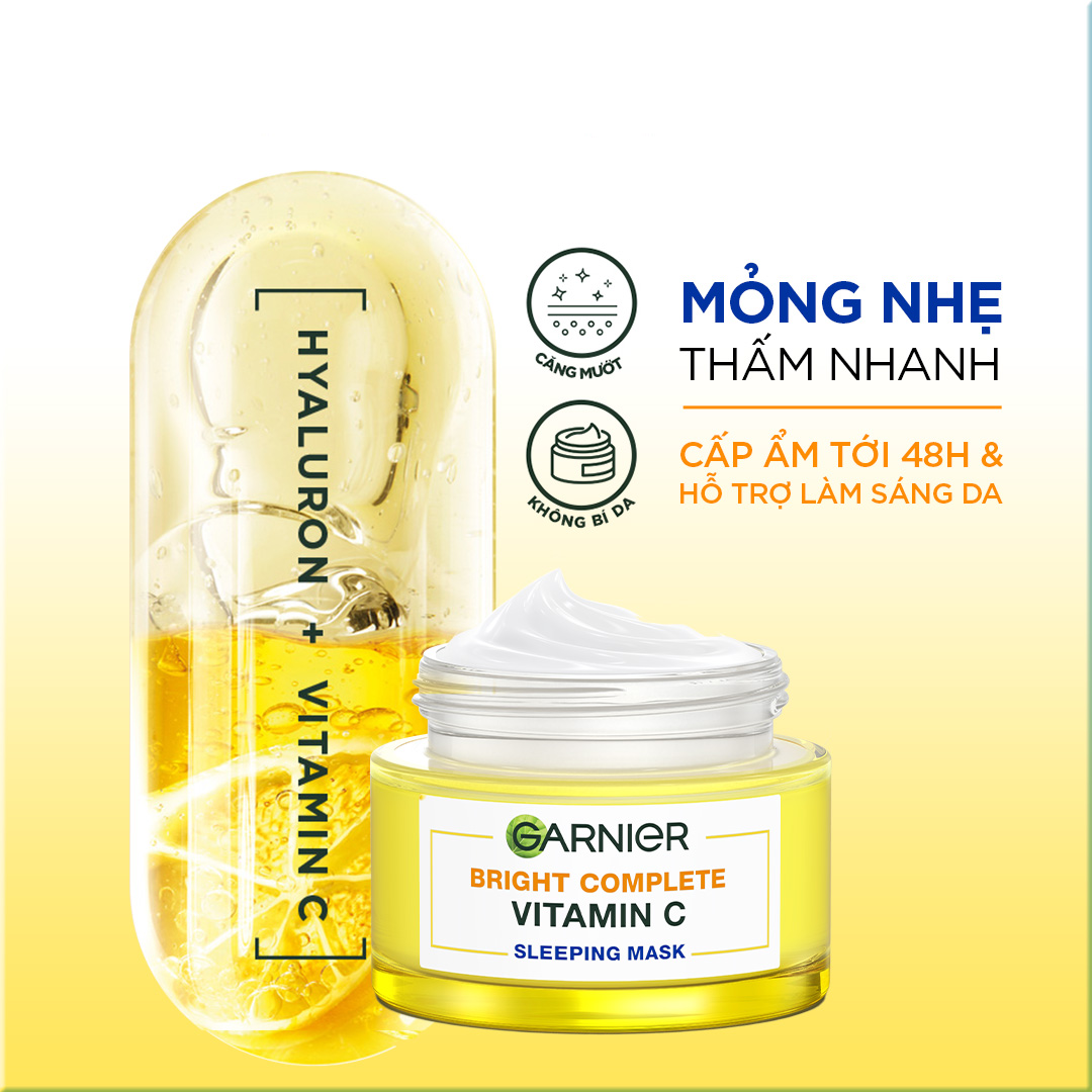 Mặt Nạ Ngủ Garnier Light Complete Yogurt Sleeping Mask 50ml Mặt Nạ Ngủ Garnier Light Complete Yogurt Sleeping Mask 50ml