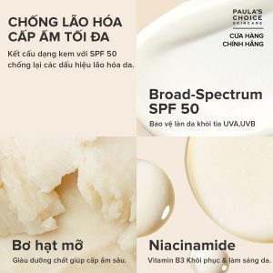 Kem dưỡng Paula's Choice Skin Restoring Moisturizer SPF 50 60ml