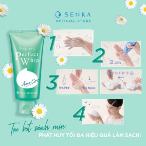 Sữa Rửa Mặt Senka Perfect Whip Acne Care 100g