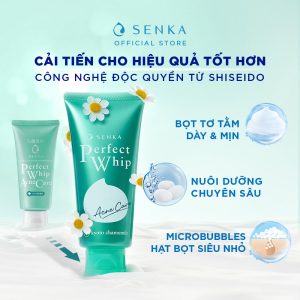 Sữa Rửa Mặt Senka Perfect Whip Acne Care 100g