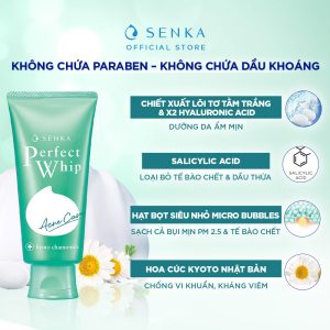 Sữa Rửa Mặt Senka Perfect Whip Acne Care 100g