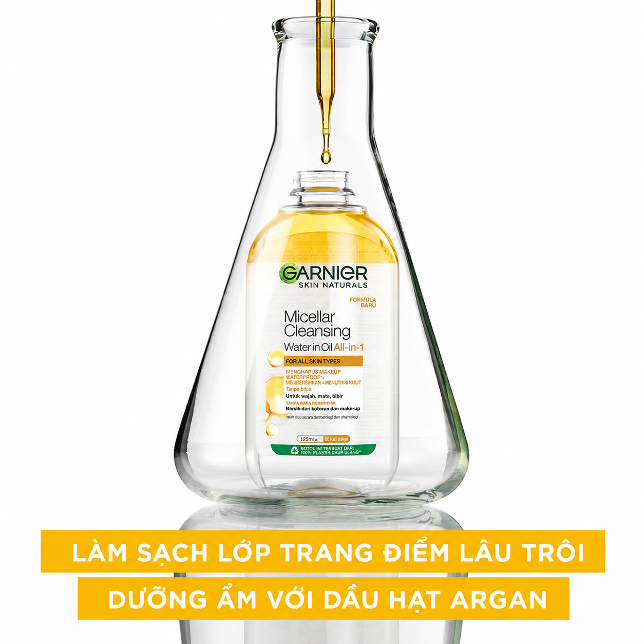 Tẩy Trang Dầu Nước Garnier Oil-Infused Micellar Cleansing Water 400ml Tẩy Trang Dầu Nước Garnier Oil-Infused Micellar Cleansing Water 400ml