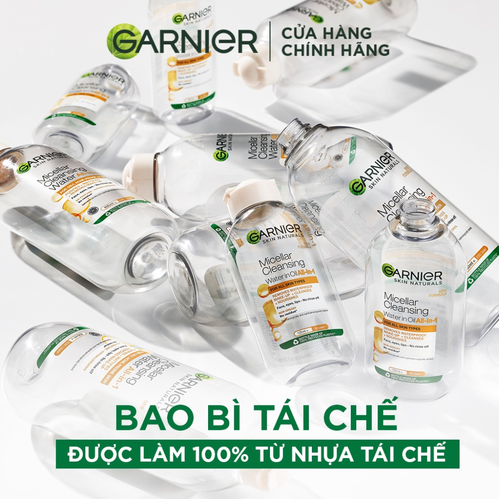 Tẩy Trang Dầu Nước Garnier Oil-Infused Micellar Cleansing Water 400ml Tẩy Trang Dầu Nước Garnier Oil-Infused Micellar Cleansing Water 400ml