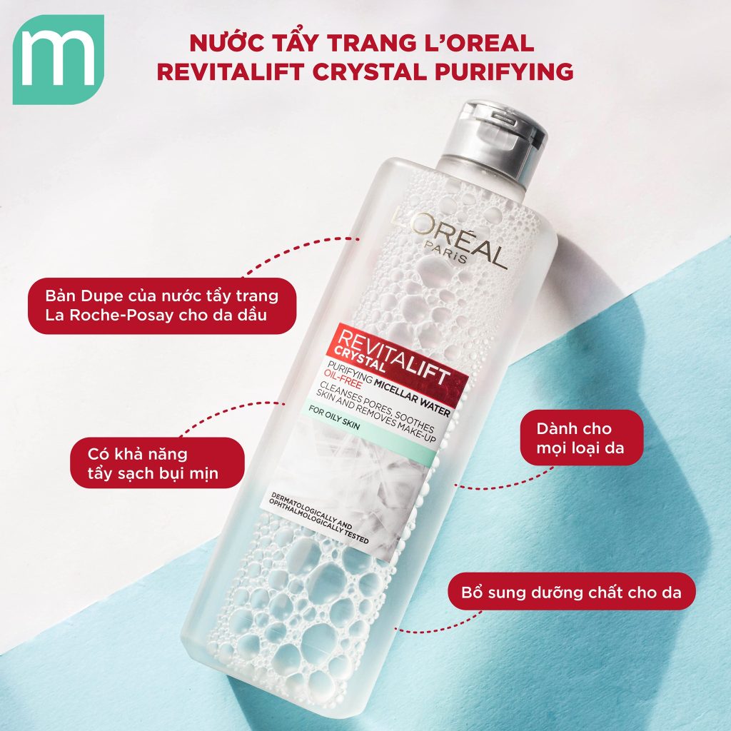 Tẩy Trang L'Oreal Revitalift Crystal Purifying Micellar Water Tẩy Trang L'Oreal Revitalift Crystal Purifying Micellar Water