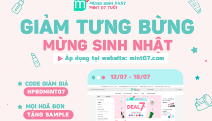 Mừng Mint 7 tuổi - Ai cũng có quà tại website mint07