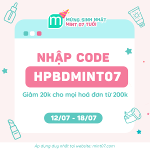 Mừng Mint 7 tuổi - Ai cũng có quà tại website mint07