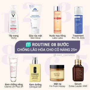Routine 8 bước cho da lão hoá 25+ Routine 8 bước cho da lão hoá 25+