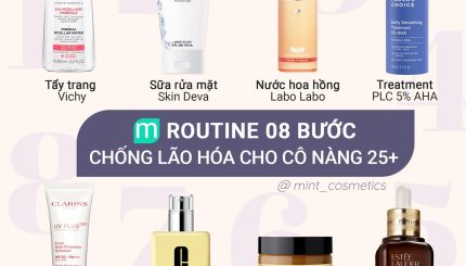Routine 8 bước cho da lão hoá 25+