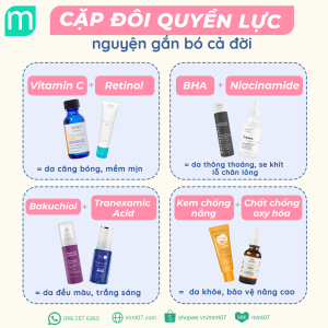 Combo active ingredients tớ nguyện gắn bó cả đời