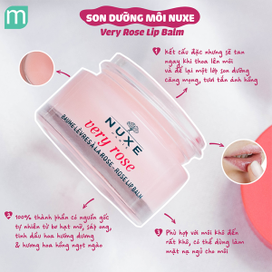 Son dưỡng Nuxe Hydrating lip balm, Very Rose 15g Son dưỡng Nuxe Hydrating lip balm, Very Rose 15g
