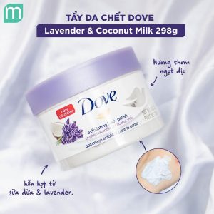 Tẩy Da Chết Toàn Thân Dove - Crushed Lavender & Coconut Milk 298g