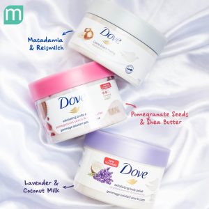 Tẩy Da Chết Toàn Thân Dove - Crushed Lavender & Coconut Milk 298g
