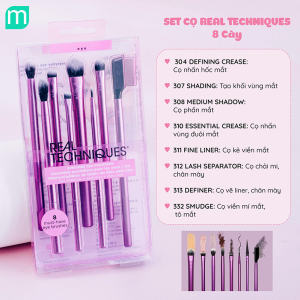 Set Cọ Mắt Real Techniques Everyday Eye Essentials 8 cây Set Cọ Mắt Real Techniques Everyday Eye Essentials 8 cây