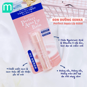 Son Dưỡng Môi Senka Perfect Aqua Lip Balm 4.5g