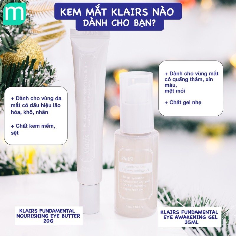 Kem Mắt Dạng Gel Klairs Fundamental Eye Awakening Gel 35ml Kem Mắt Dạng Gel Klairs Fundamental Eye Awakening Gel 35ml - Ảnh 2
