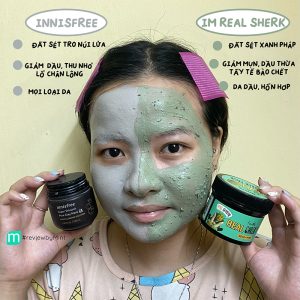 So sánh mặt nạ đất sét Innisfree VS I’m The Real Shrek So sánh mặt nạ đất sét Innisfree VS I’m The Real Shrek