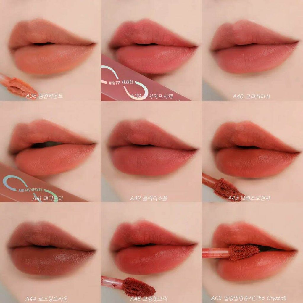 Son Kem Black Rouge Air Fit Velvet Tint Ver 8 The Crystal
