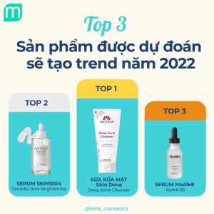 Top 3 bán chạy tạo trend tại Mint Cosmetics năm 2021 top ban chay