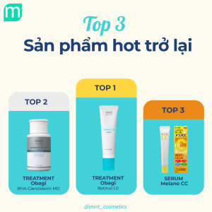 Top 3 bán chạy tạo trend tại Mint Cosmetics năm 2021 top ban chay