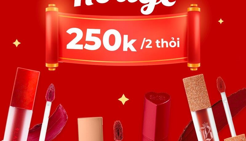 Combo Son Của Năm: Tậu 2 Thỏi Son Black Rouge, Tích Kiệm Ví Tiền