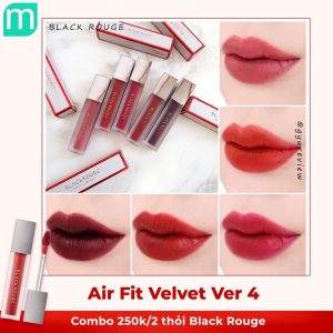 Combo Son Của Năm: Tậu 2 Thỏi Son Black Rouge, Tích Kiệm Ví Tiền
