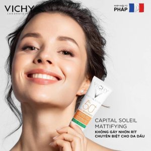 Kem Chống Nắng Vichy Capital Soleil Mattifying 3 In 1 SPF 50 50ml