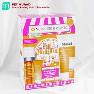 Set Murad Skin Clinic Start Glowing with Murad 4 Món