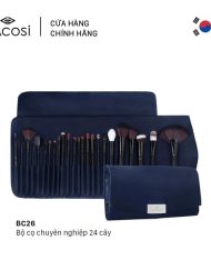Bộ Cọ Chuyên Nghiệp Vacosi 24 Cây (Da Xanh)