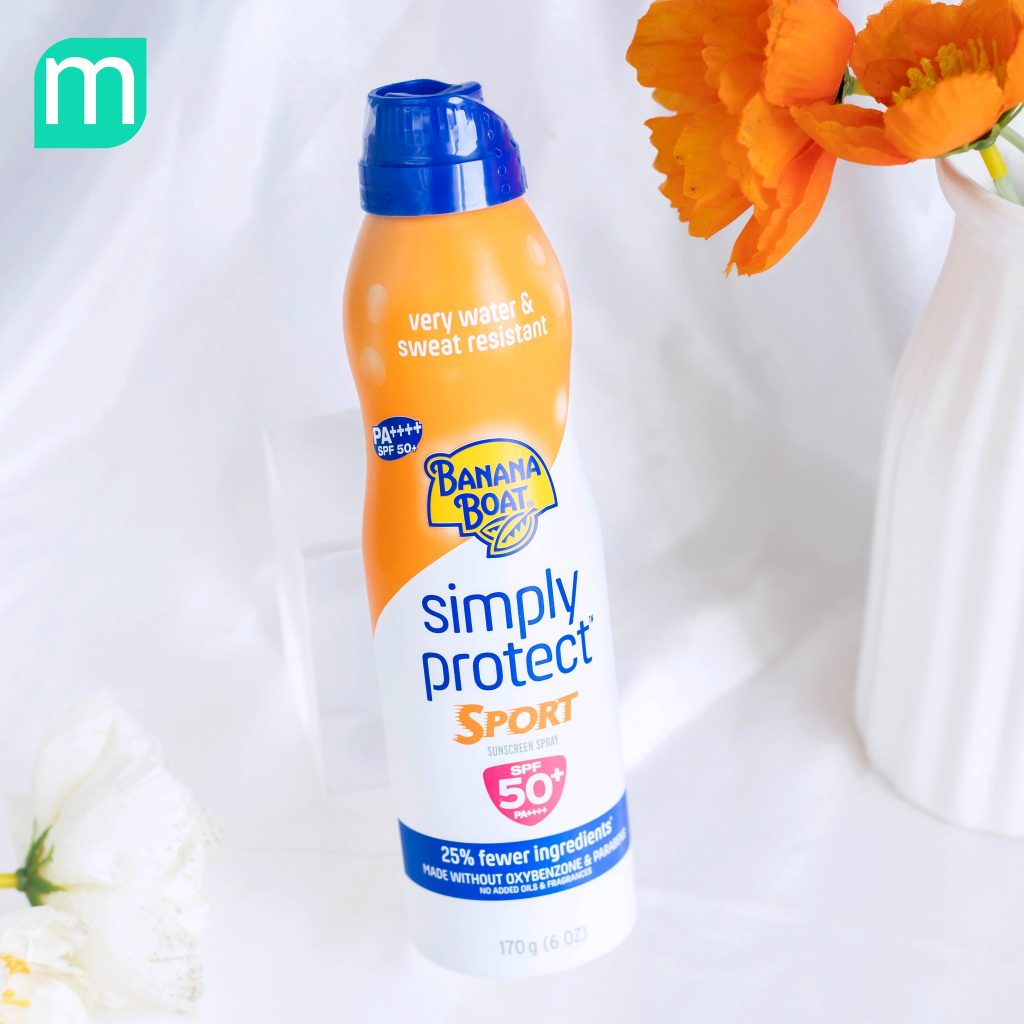 Xịt Chống Nắng Banana Boat Simply Protect Sport SPF50 170G Xịt Chống Nắng Banana Boat Simply Protect Sport SPF50 170G