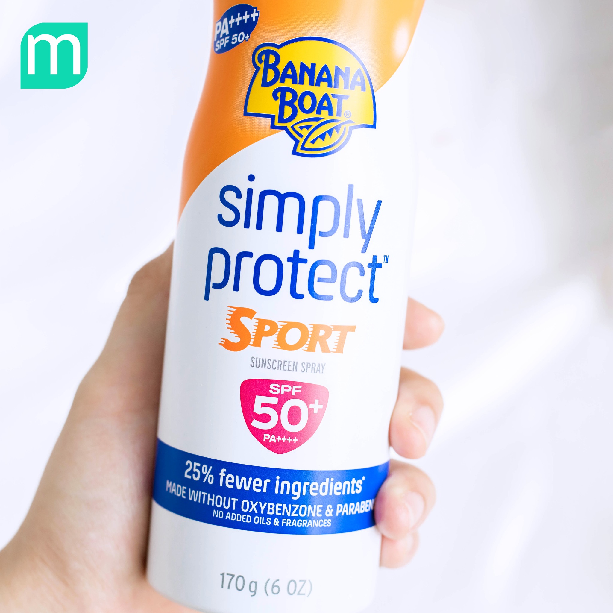 Xịt Chống Nắng Banana Boat Simply Protect Sport SPF50 170G Xịt Chống Nắng Banana Boat Simply Protect Sport SPF50 170G - Ảnh 4