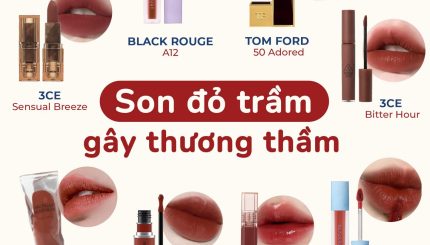 8 Màu Son Đỏ Trầm Gây Thương Thầm