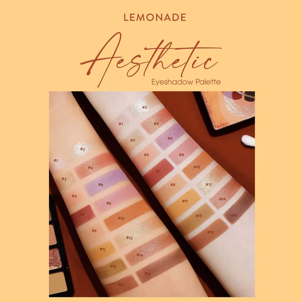 Bảng Mắt Lemonade Asthetic Eyeshadow Palette 16 Ô