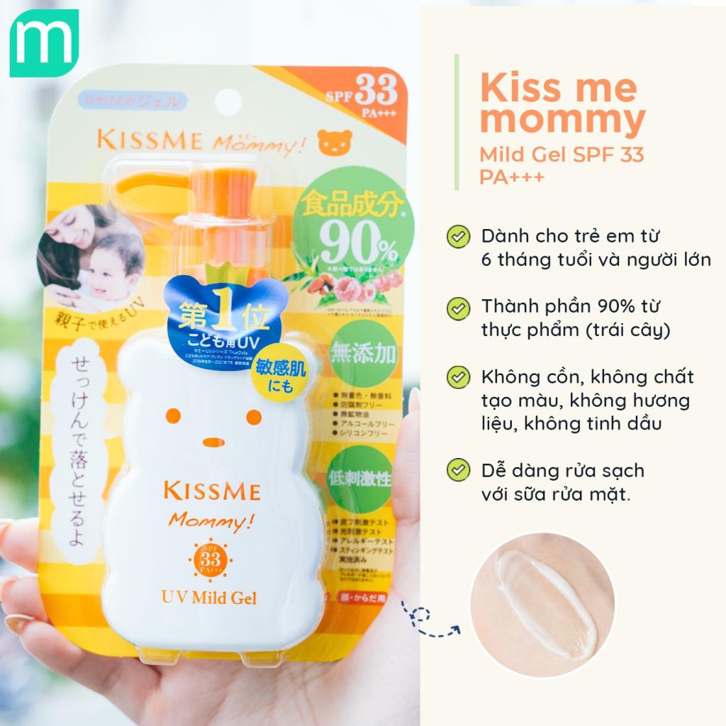 Kem Chống Nắng Kiss Me Mommy Dạng Gel SPF33 100G