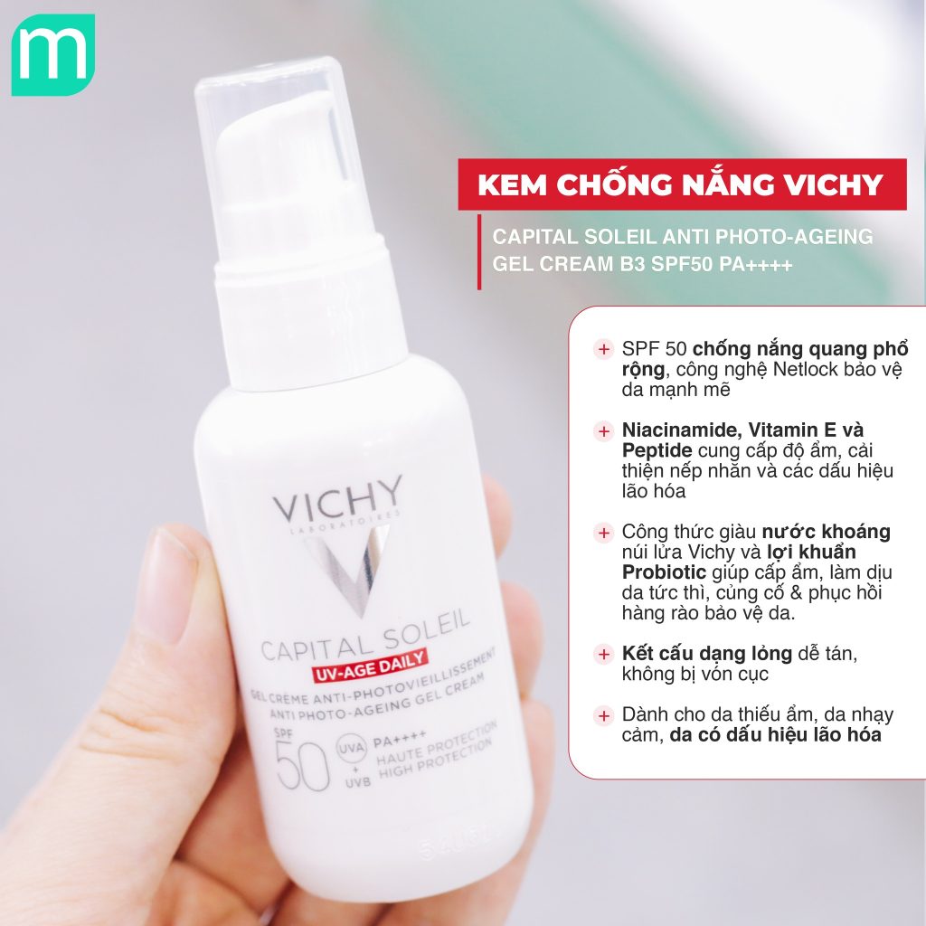Kem Chống Nắng Vichy Capital Soleil UV Age Daily SPF50 50ML
