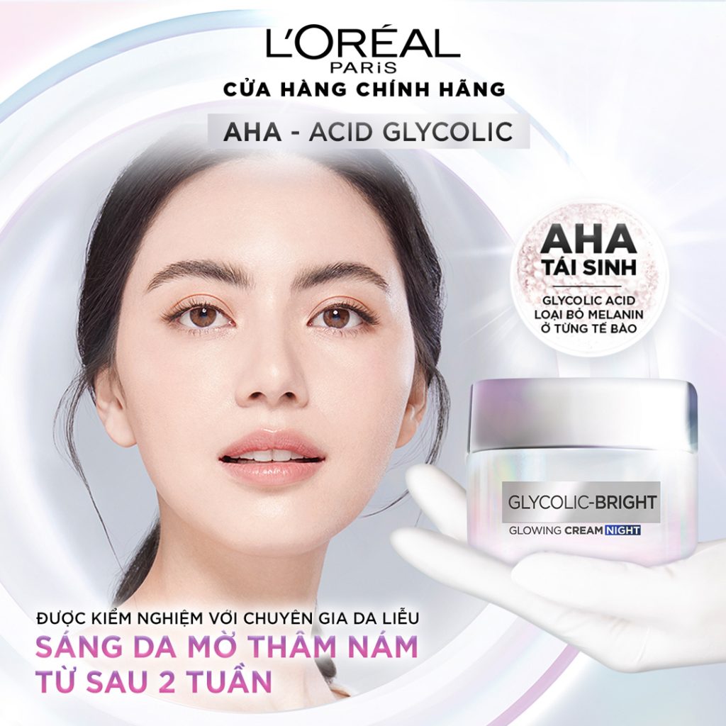 Kem Dưỡng Ban Đêm L’Oreal Paris Glycolic Bright Night 50ml