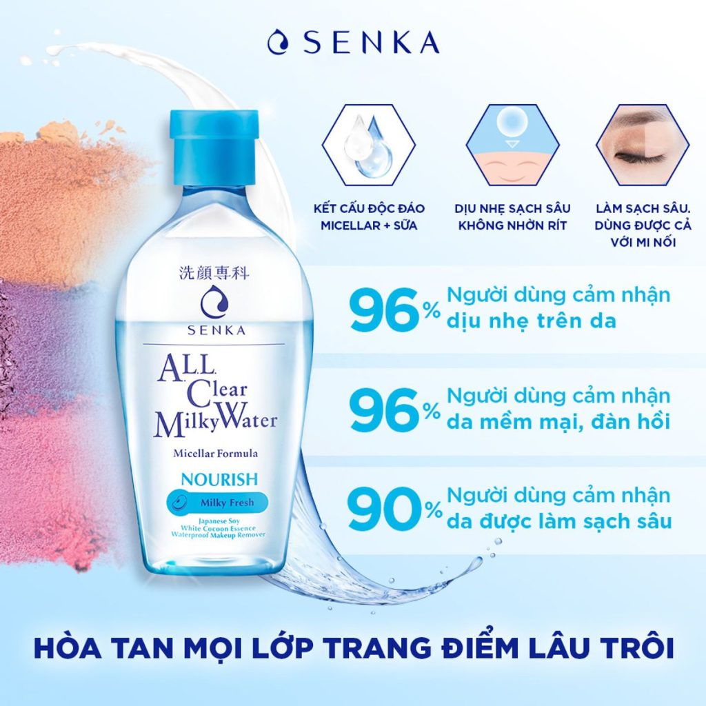 Nước Sữa Tẩy Trang Senka All Clear Milky Water 230ml Nước Sữa Tẩy Trang Senka All Clear Milky Water 230ml