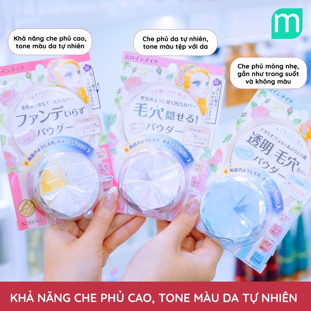 Phấn Phủ Kiss Me Heroine Makeup Super Long Stay Powder