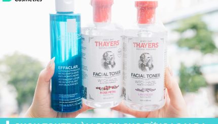 Chọn Toner Làm Sạch Cho Từng Loại Da