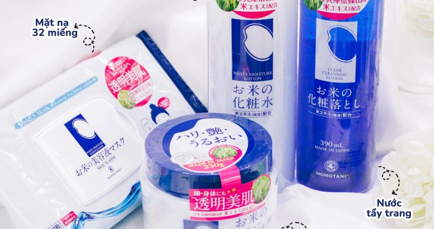 Trọn Bộ Dưỡng Sáng Da Nhật Momotani
