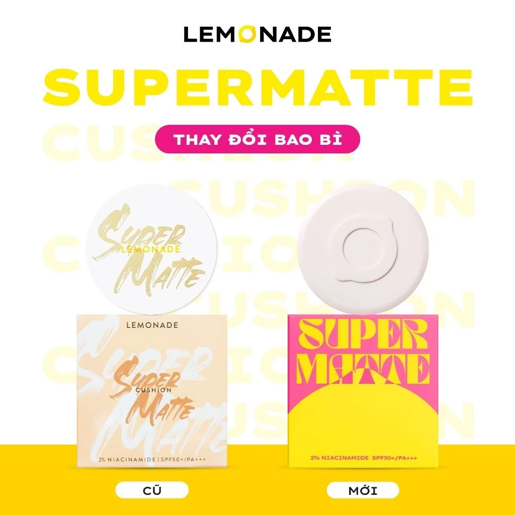 Cushion Lemonade Super Matte SPF50 PA+++ Cushion Lemonade Super Matte SPF50 PA+++ - Ảnh 2