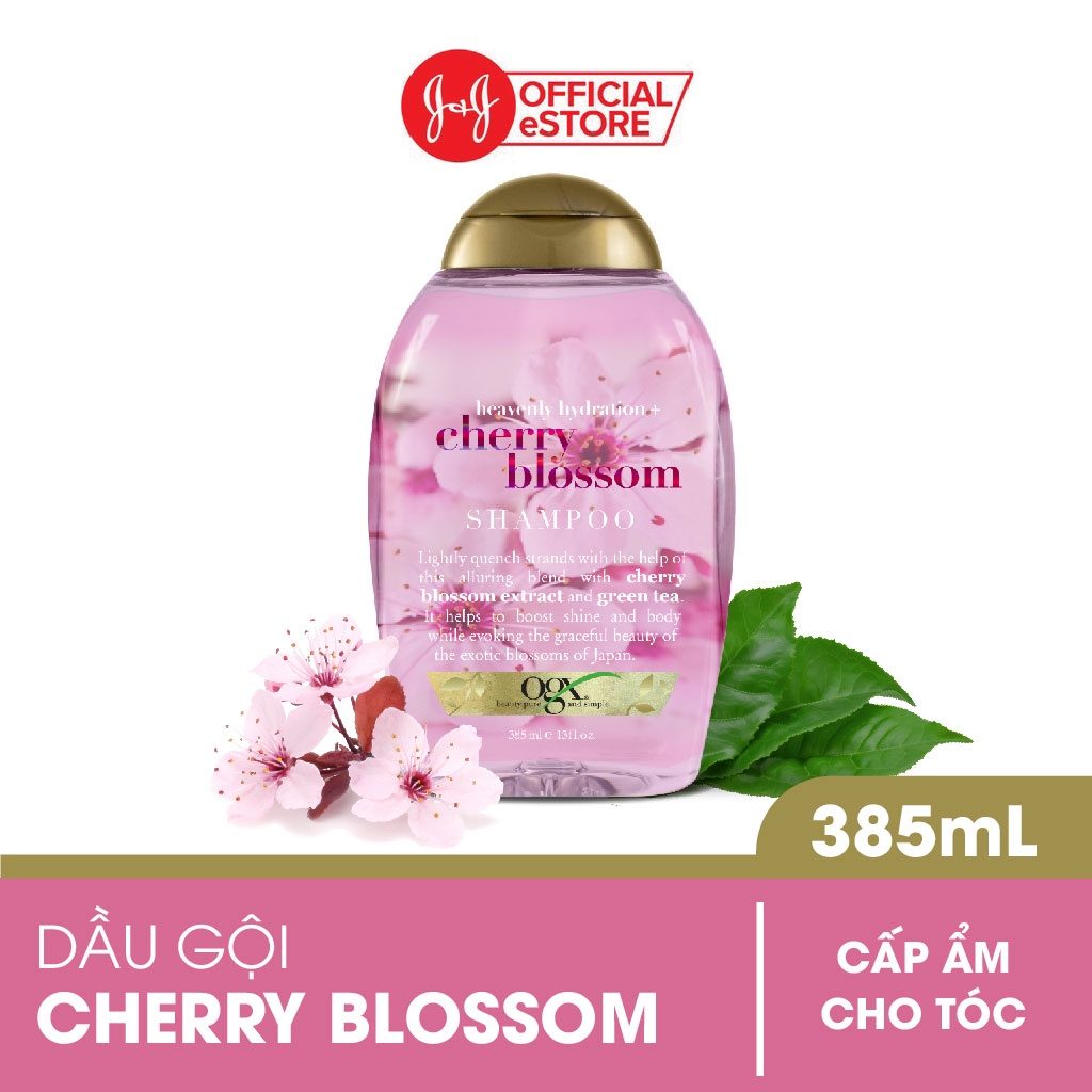 Bộ Gội Xả OGX Cherry Blossom 385ml