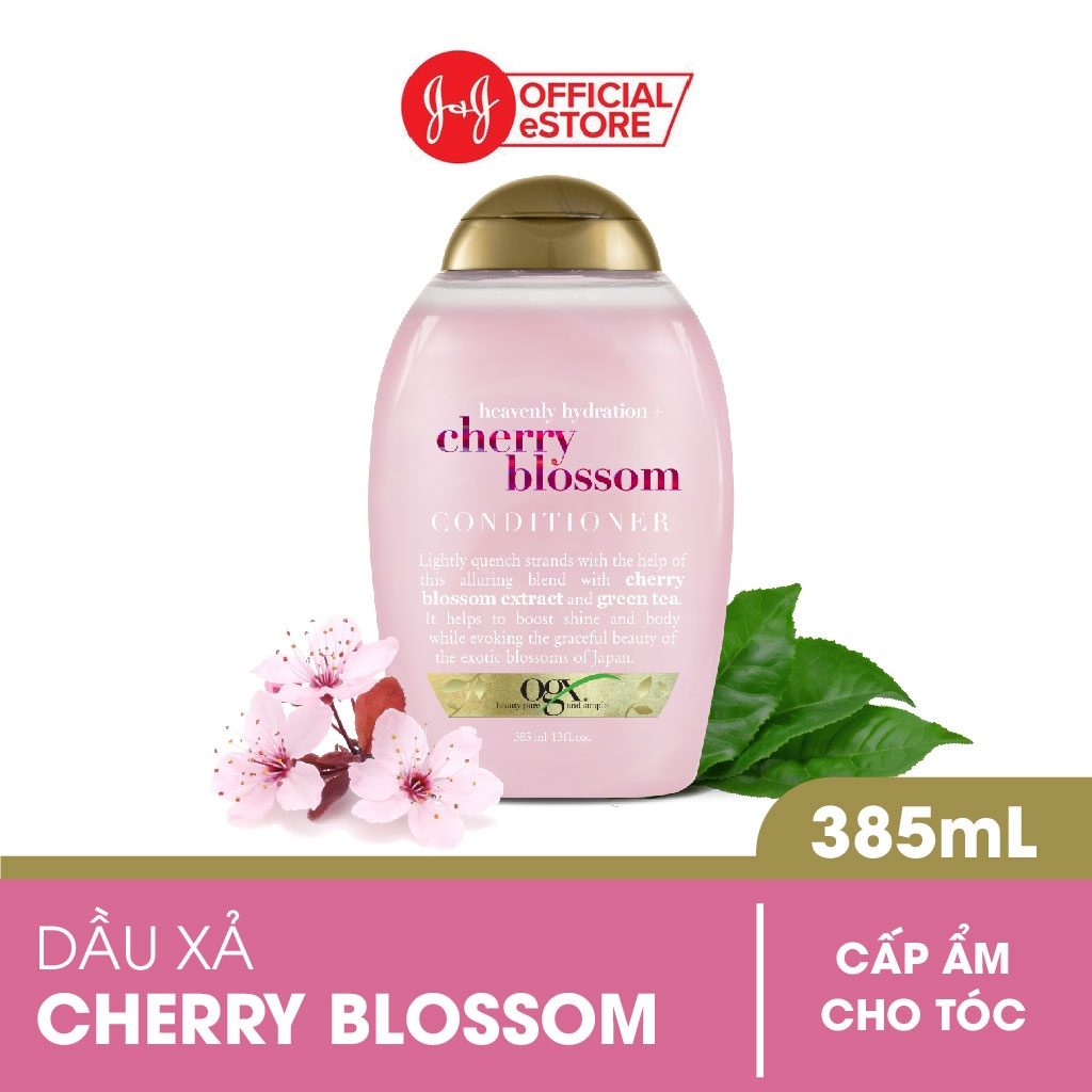 Bộ Gội Xả OGX Cherry Blossom 385ml