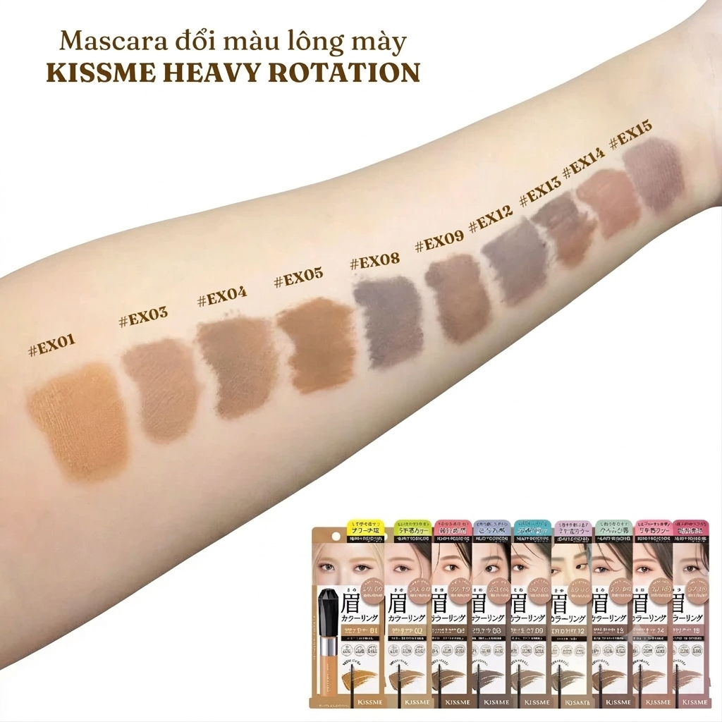 Mascara Lông Mày Kiss Me Heavy Rotation 8g Mascara Lông Mày Kiss Me Heavy Rotation 8g