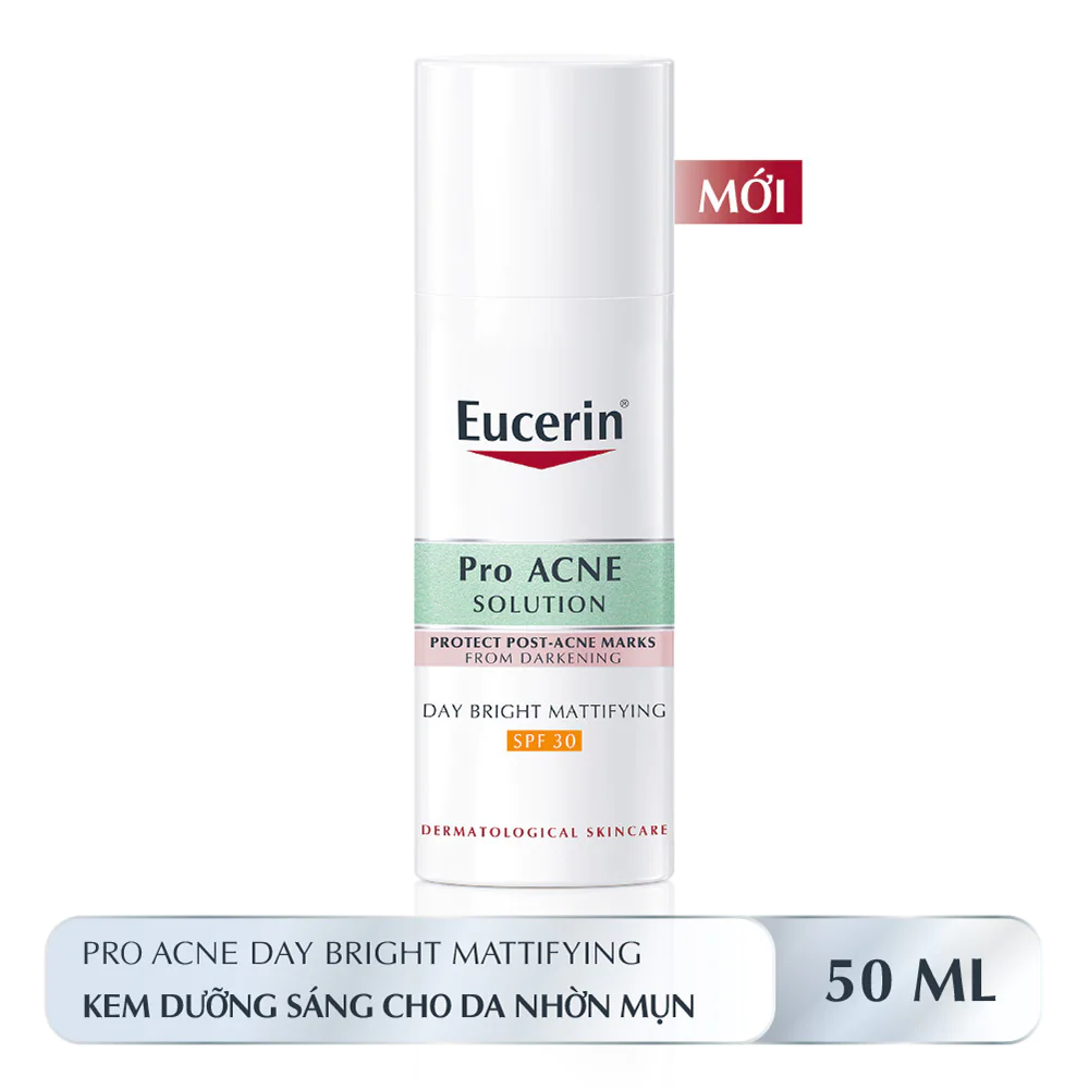 Kem Dưỡng Eucerin Acne Oil Control Pro Acne Solution Day Bright Mattifying SPF30 50ml Kem Dưỡng Eucerin Acne Oil Control Pro Acne Solution Day Bright Mattifying SPF30 50ml - Ảnh 2