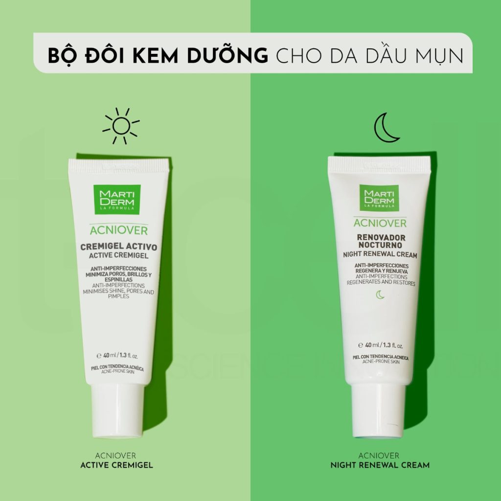 Kem Dưỡng Martiderm Acniover Cremigel Activo 40ml