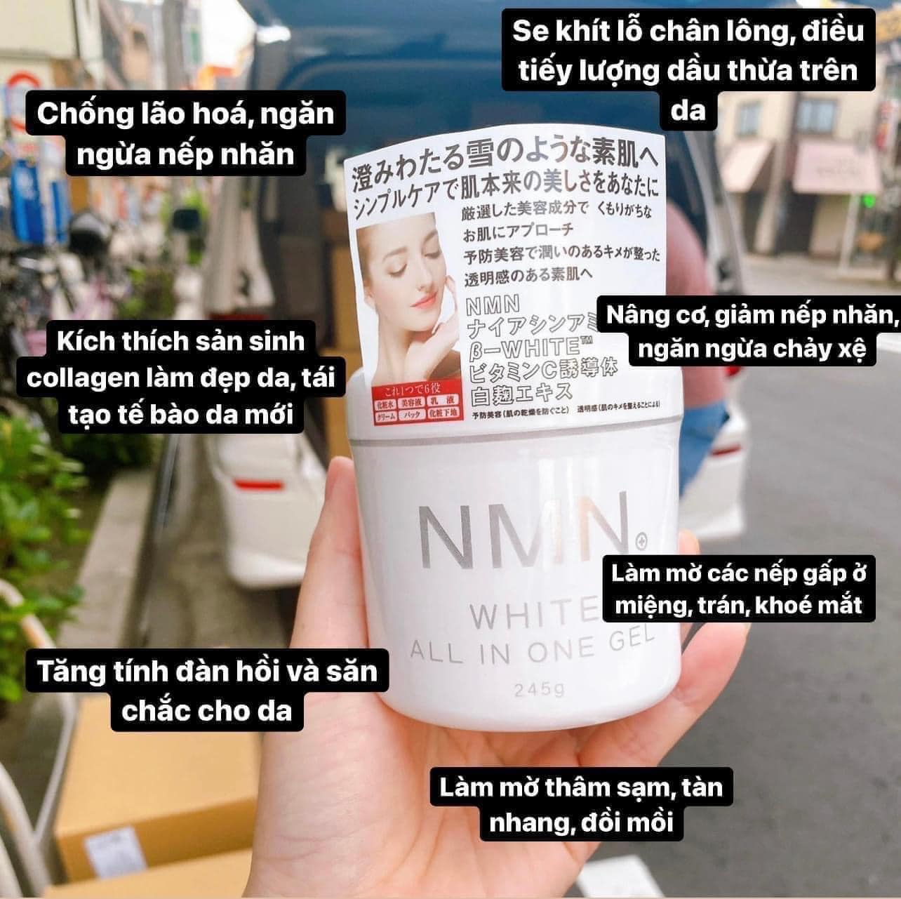 Kem Dưỡng NMN White All In One Gel 245g Kem Dưỡng NMN White All In One Gel 245g - Ảnh 3