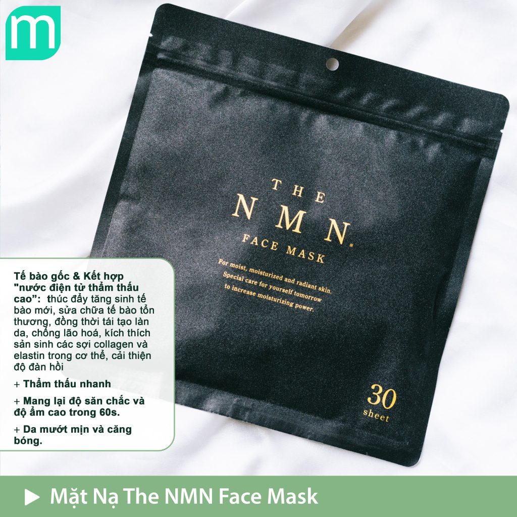 Mặt Nạ The NMN Face Mask Đen 30 Miếng