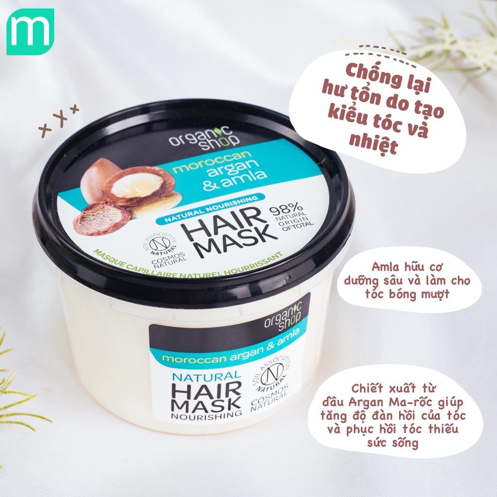 Mặt Nạ Ủ Tóc Organic Shop Natural Hair Mask
